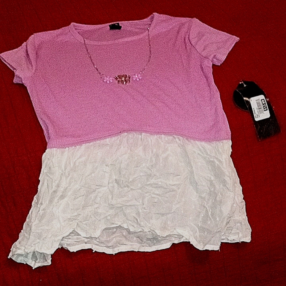 Pink dress top (10-12)